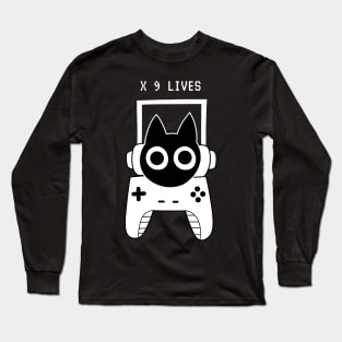 Black Cat Gaming Long Sleeve T-Shirt